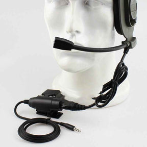 Raven Supply Communication Headset in HD PTT U94 KW BK