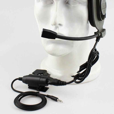 Raven Supply Communication Headset in HD PTT U94 KW BK