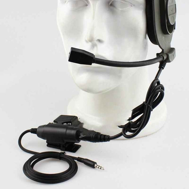 Raven Supply Communication Headset in HD PTT U94 KW BK