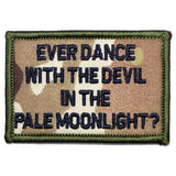 Ever Dance With The Devil In The Pale Moonlight? Joker Quote - 2x3 Patch in Olive Drab, alternate view 5