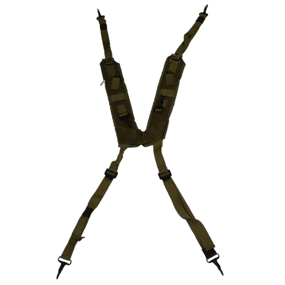 GI Style H-Style Suspenders in OD, alternate view 2