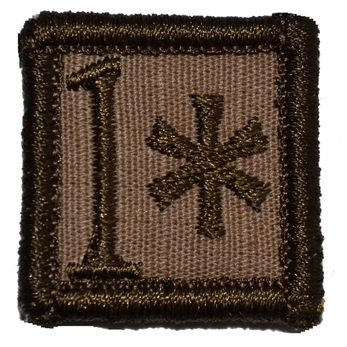 1* One Ass to Risk - 1x1 Patch in Coyote Brown, alternate view 3