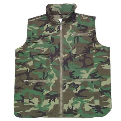 Combat Ranger Vest in Woodland Camo