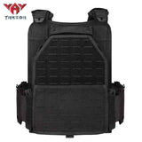 MOLLE Tactical Vest Outdoor Training Vest 1000D Waterproof and Wear Resistant in Military green, alternate view 3