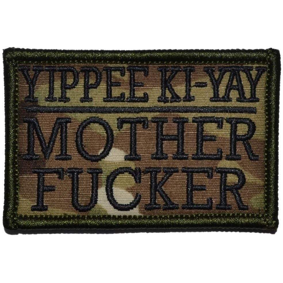 Yippee Ki-Yay Mother Fucker - 2x3 Patch in Olive Drab, alternate view 5