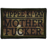 Yippee Ki-Yay Mother Fucker - 2x3 Patch in Olive Drab, alternate view 5