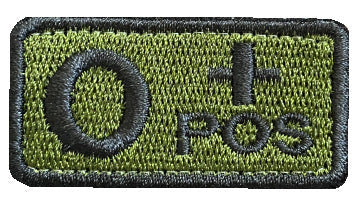 Embroidered Tactical Blood Type Patch Essential Velcro ID for First Responders, No.8, alternate view 16