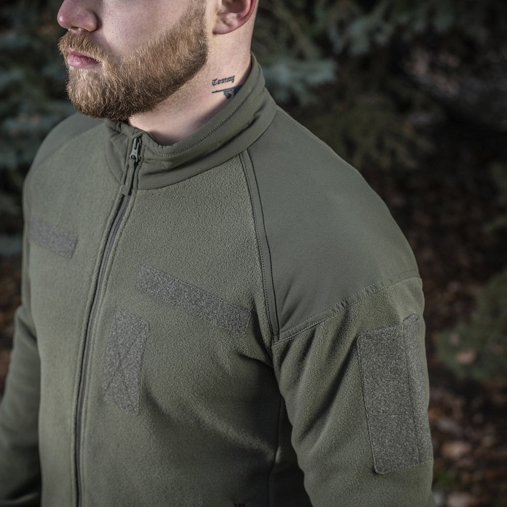 M-Tac Fleece Combat Jacket in Army Olive, alternate view 11