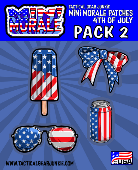 Tactical Gear Junkie Mini Morale 4th of July Patch Pack 2