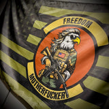 Freedom Mother Fucker / US Flag - 3'x5' - TGJ Wall Banner, alternate view 2