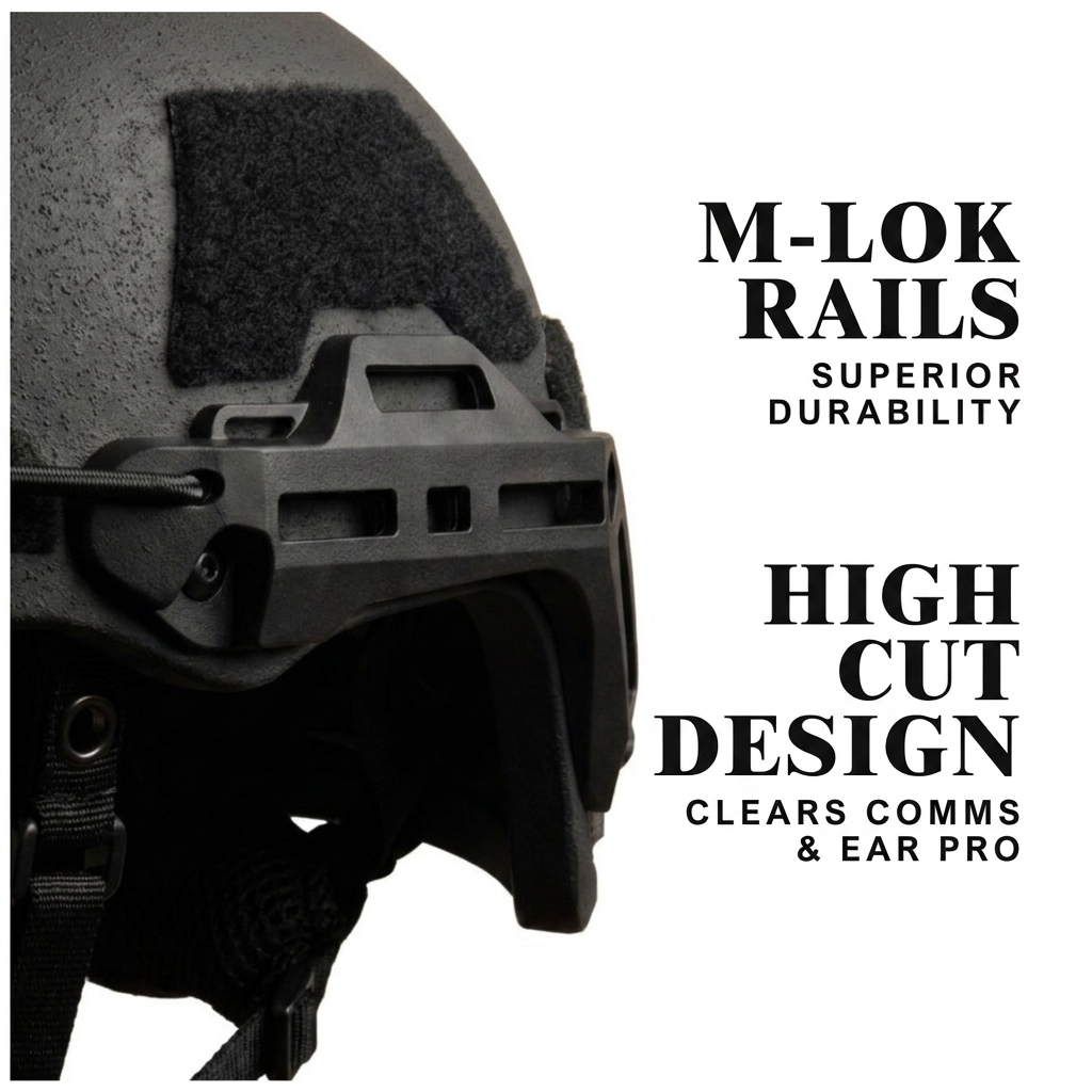 ATE® GEN2 Ballistisk Hjälm | NIJ IIIA Högskuren – Hard Head Veterans