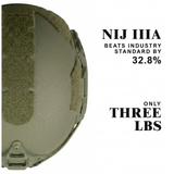 ATE® GEN2 Ballistisk Hjälm | NIJ IIIA Högskuren – Hard Head Veterans