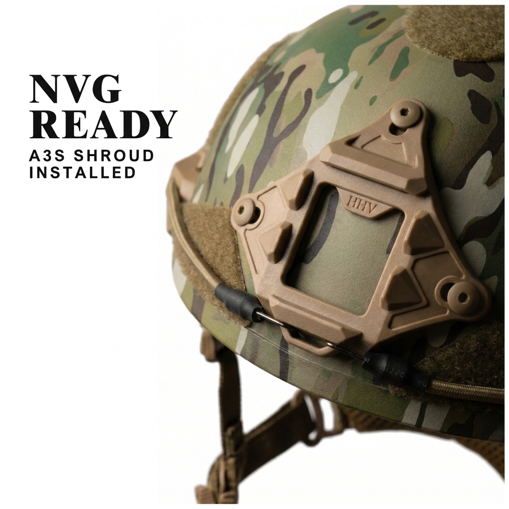 ATE® GEN2 Ballistisk Hjälm | NIJ IIIA Högskuren – Hard Head Veterans