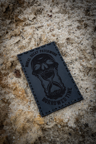 Borrowed Time Leather Patch – Black Dye / Black Thread
