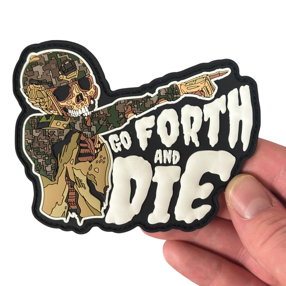 Patch Panel Go Forth and Die PVC Patch alternate view 2