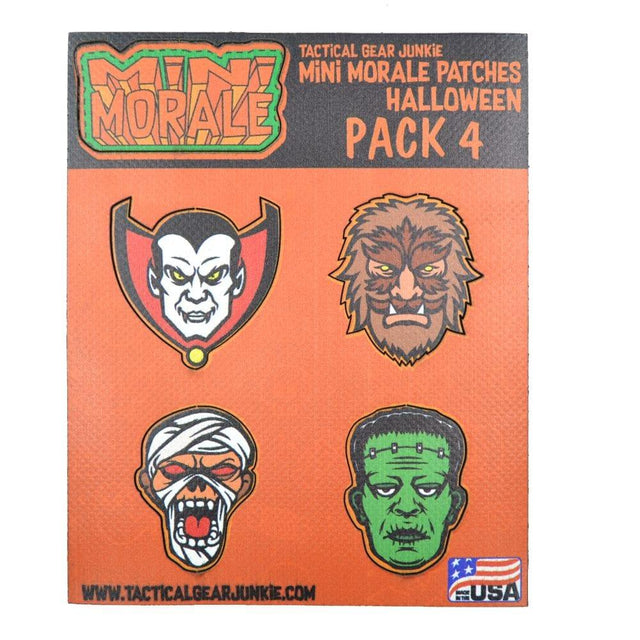 Tactical Gear Junkie Mini Morale Halloween Patch Pack 4
