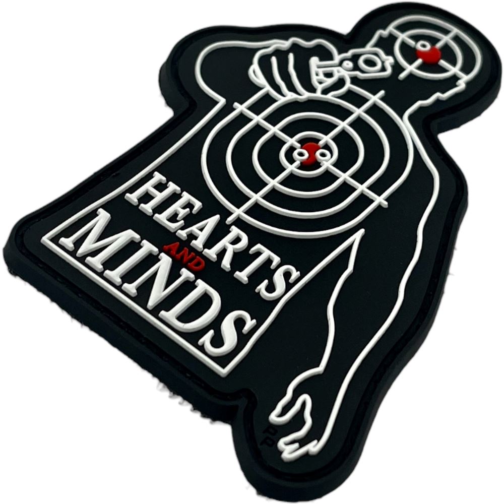 Patch Panel Hearts and Minds Glow PVC Patch alternate view 2