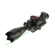 Pinty 4-in-1 4-16x50 Rifle Scope Combo with Laser and Red Dot