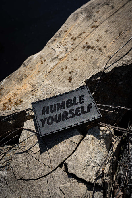 Humble Yourself Leather Patch in 4x2.5", alternate view 2