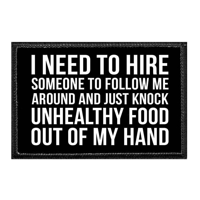 Knock Unhealthy Food Out of My Hand Removable Patch