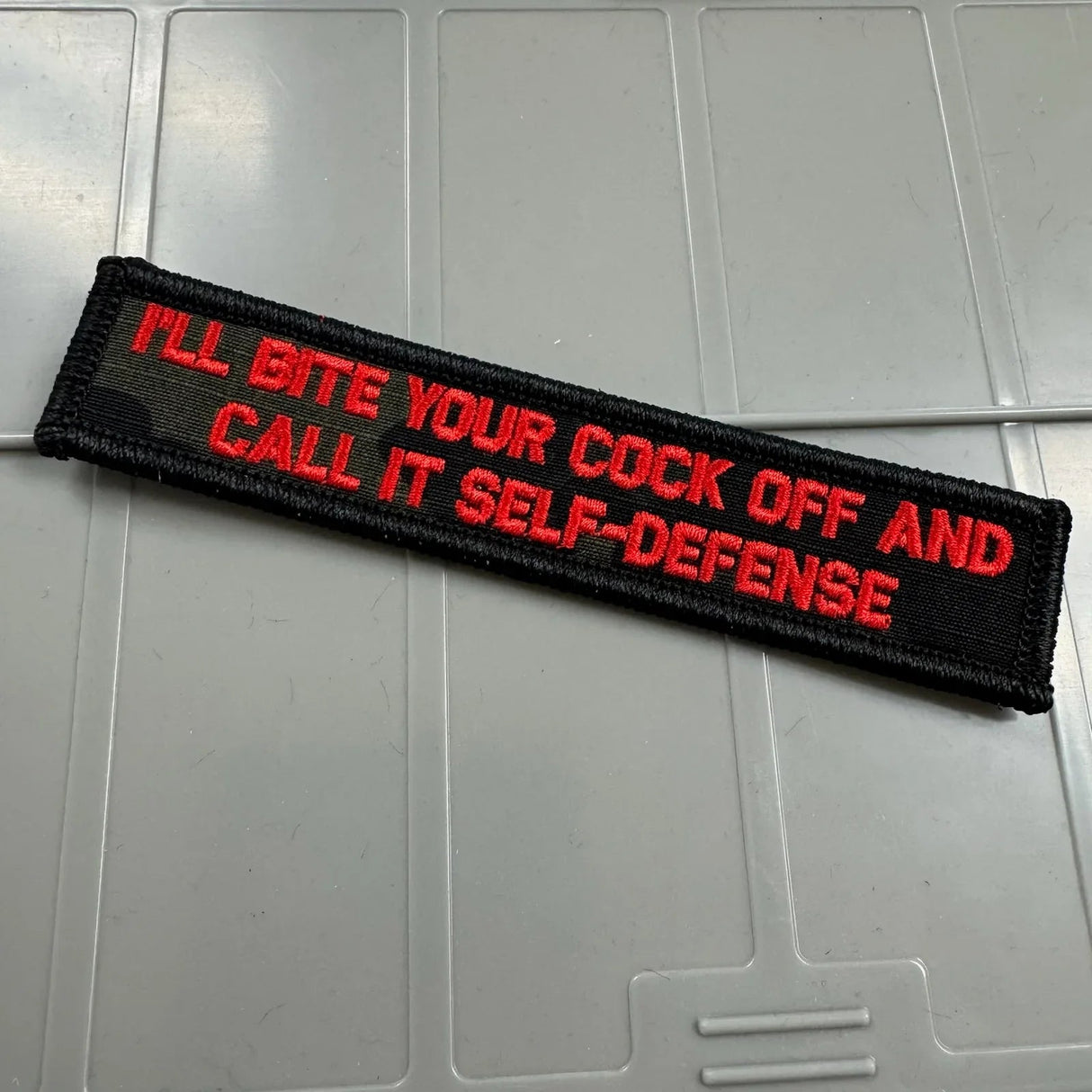Tactical Gear Junkie Self Defense Bite 1x5 Patch