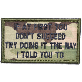 If At First You Don't Succeed, Try Doing It The Way I Told You To - 2x3.5 Patch in MultiCam, alternate view 6