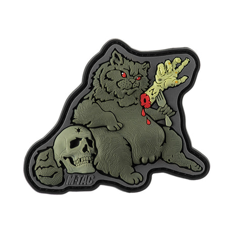 M-Tac Trench Cat PVC Morale Patch in Olive