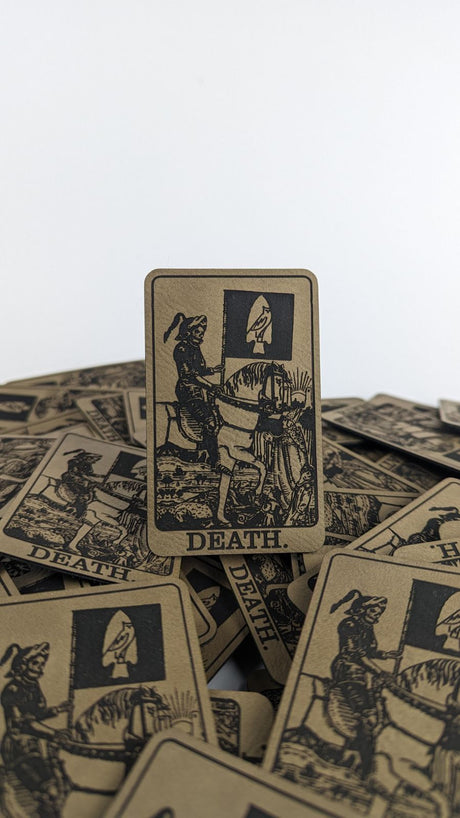 Leather Death Card Patch, alternate view 2