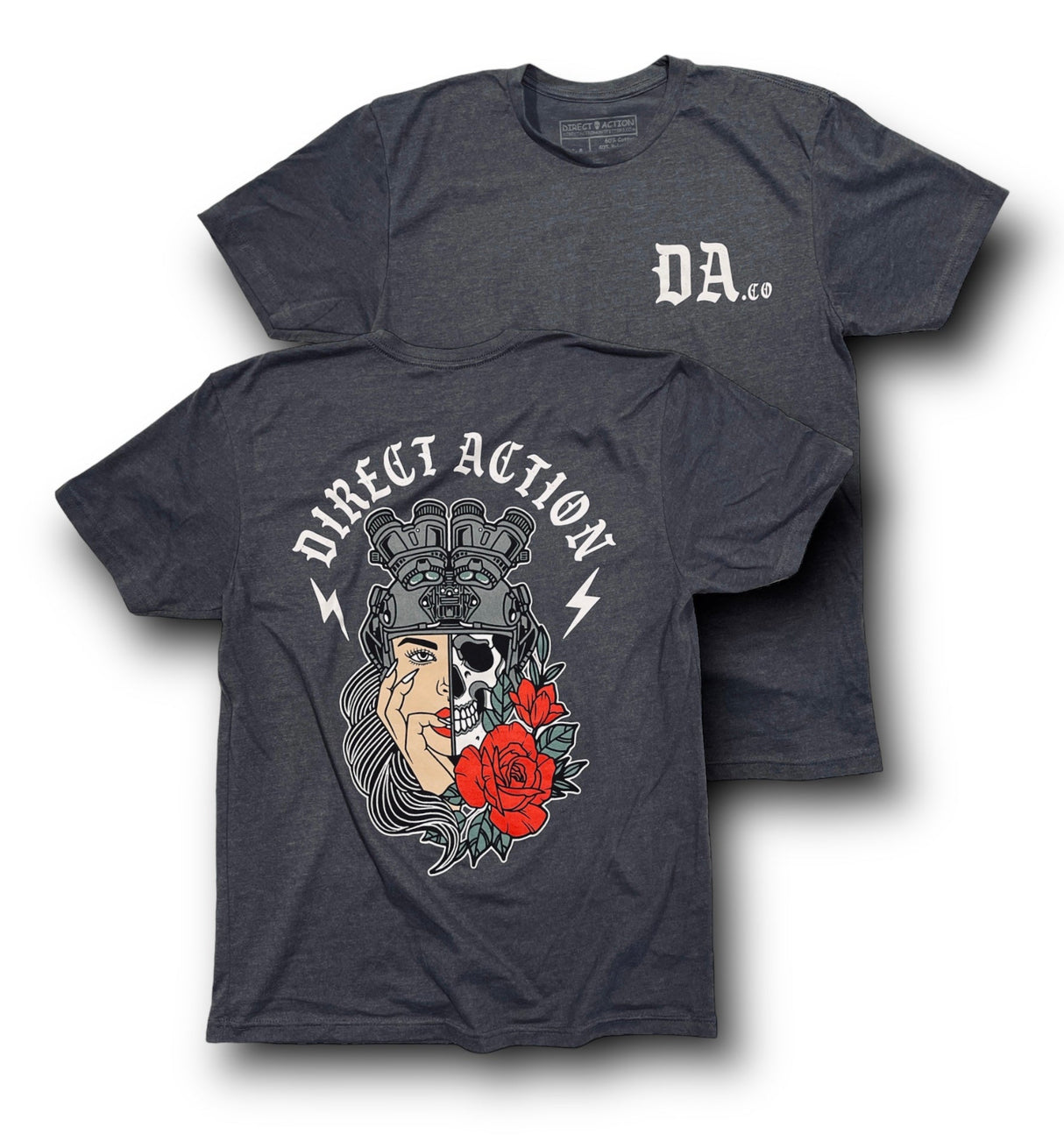 DA Death Comes Graphic Tee Heather Metal, alternate view 2