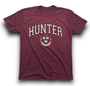 Hunter Graphic Tee Heather Maroon, Small