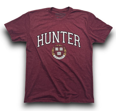 Hunter Graphic Tee Heather Maroon, Small