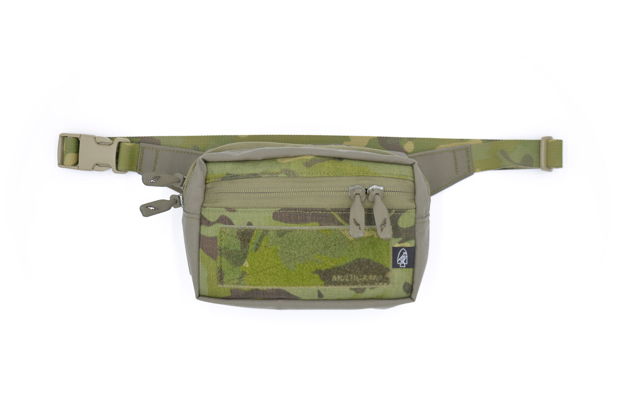 Low Profile EDC Fanny Pack in Flecktarn/Coyote Brown, alternate view 19