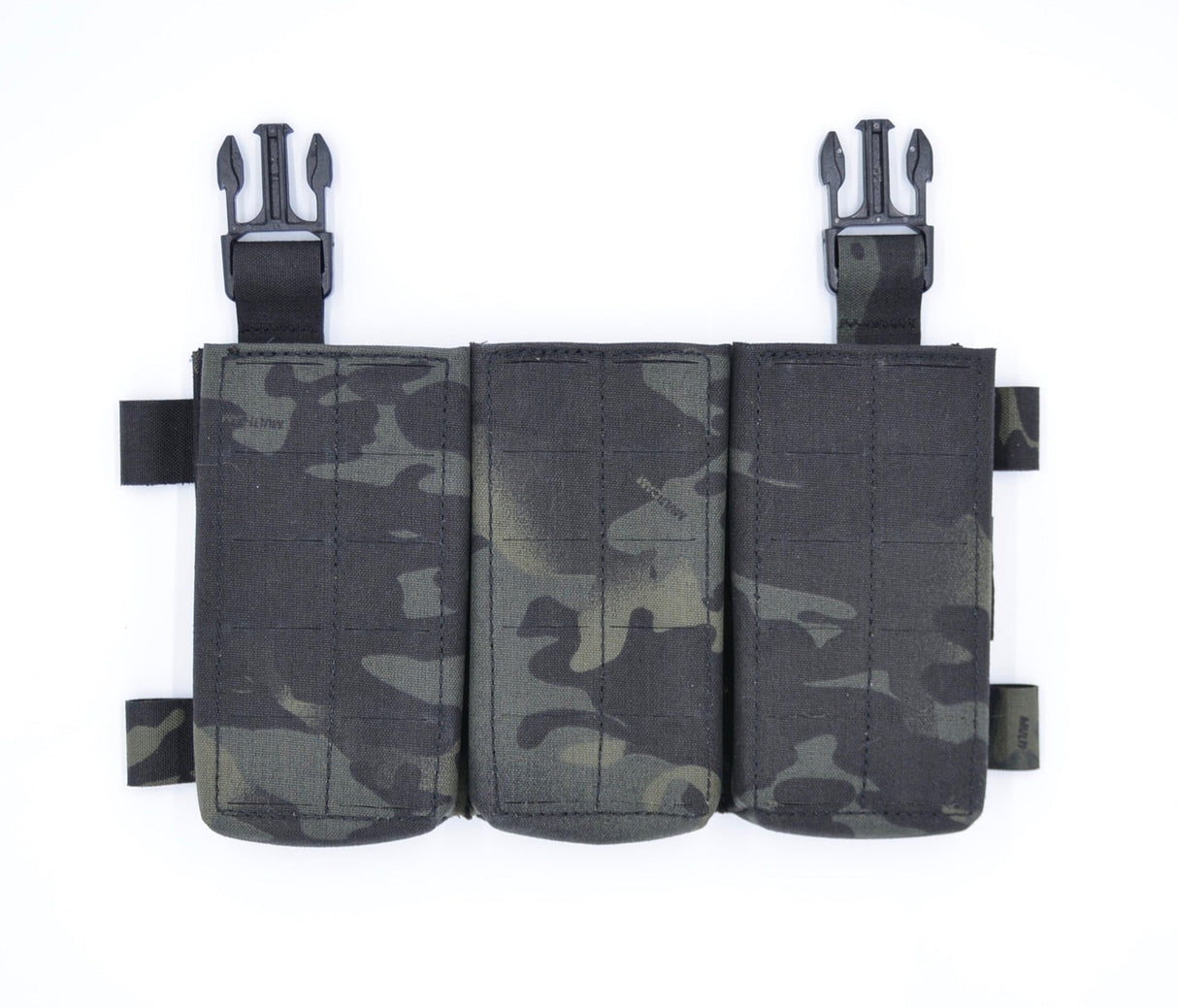 Ex Umbris Designs AK Triple Magazine Placard in MultiCam Black, alternate view 3