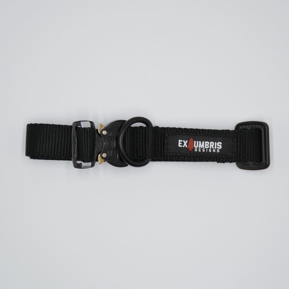 Cobra Buckle Dog Collar in Black, alternate view 3