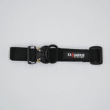 Cobra Buckle Dog Collar in Black, alternate view 3