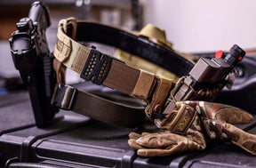 KORE 1.75" Battle Belt Kit Black / Coyote in 24-48in waist
