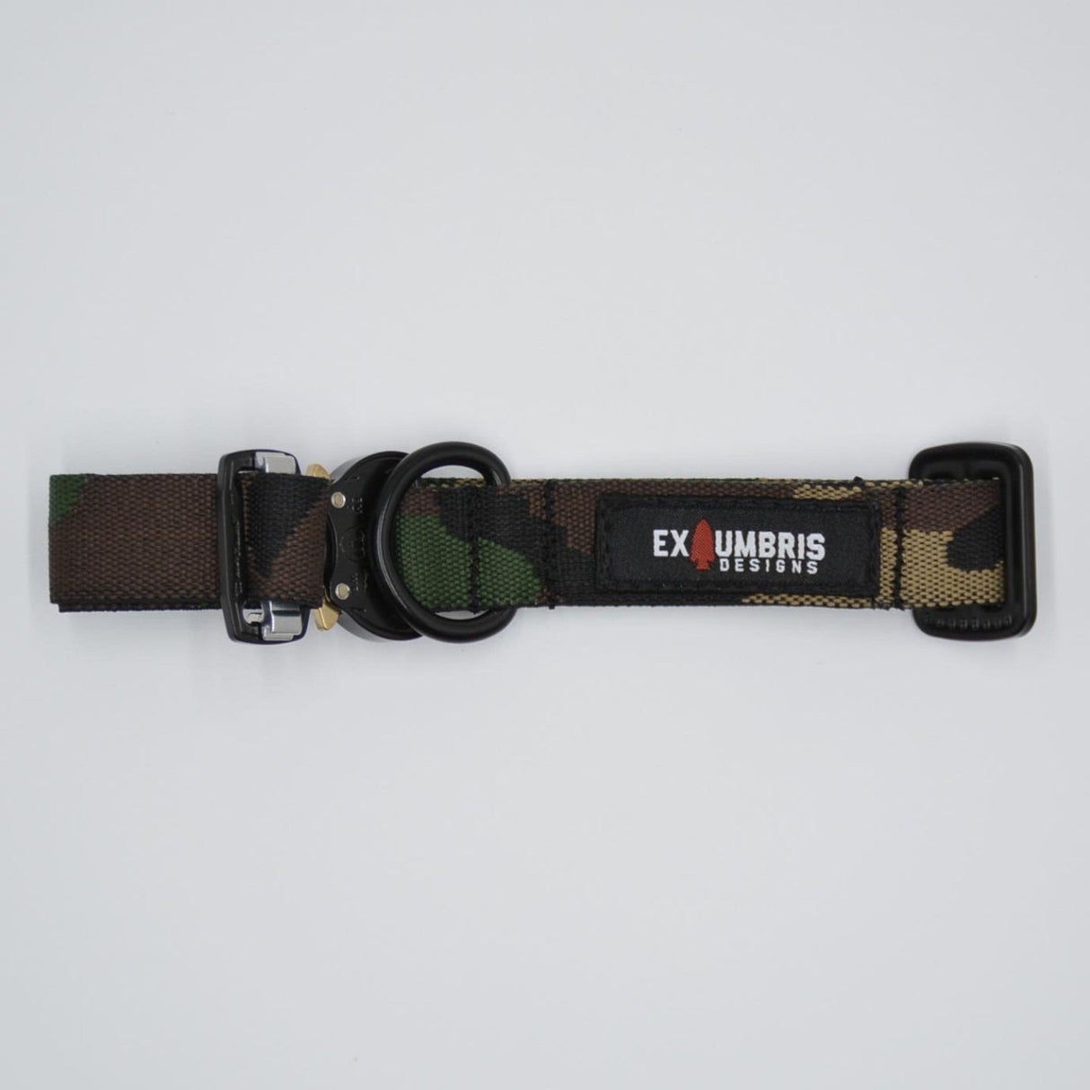 Cobra Buckle Dog Collar in Woodland, alternate view 2