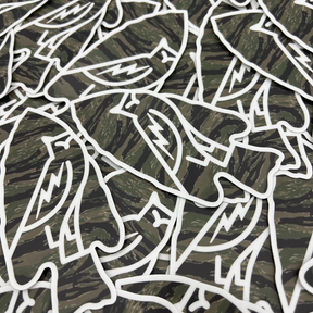 Tiger Stripe Arrowhead Sticker