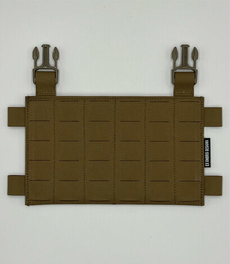 Ex Umbris Designs MOLLE Placard in Ranger Green/Tan Hardware, alternate view 2