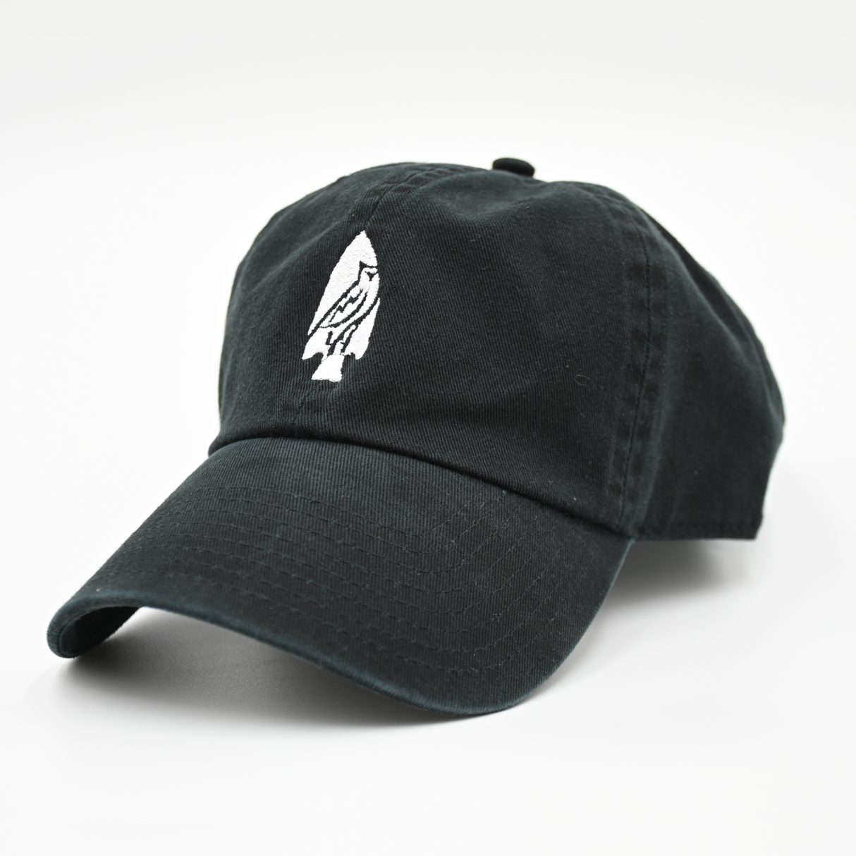 Ex Umbris Designs Arrowhead Embroidered Hat in Navy - Outline, alternate view 4