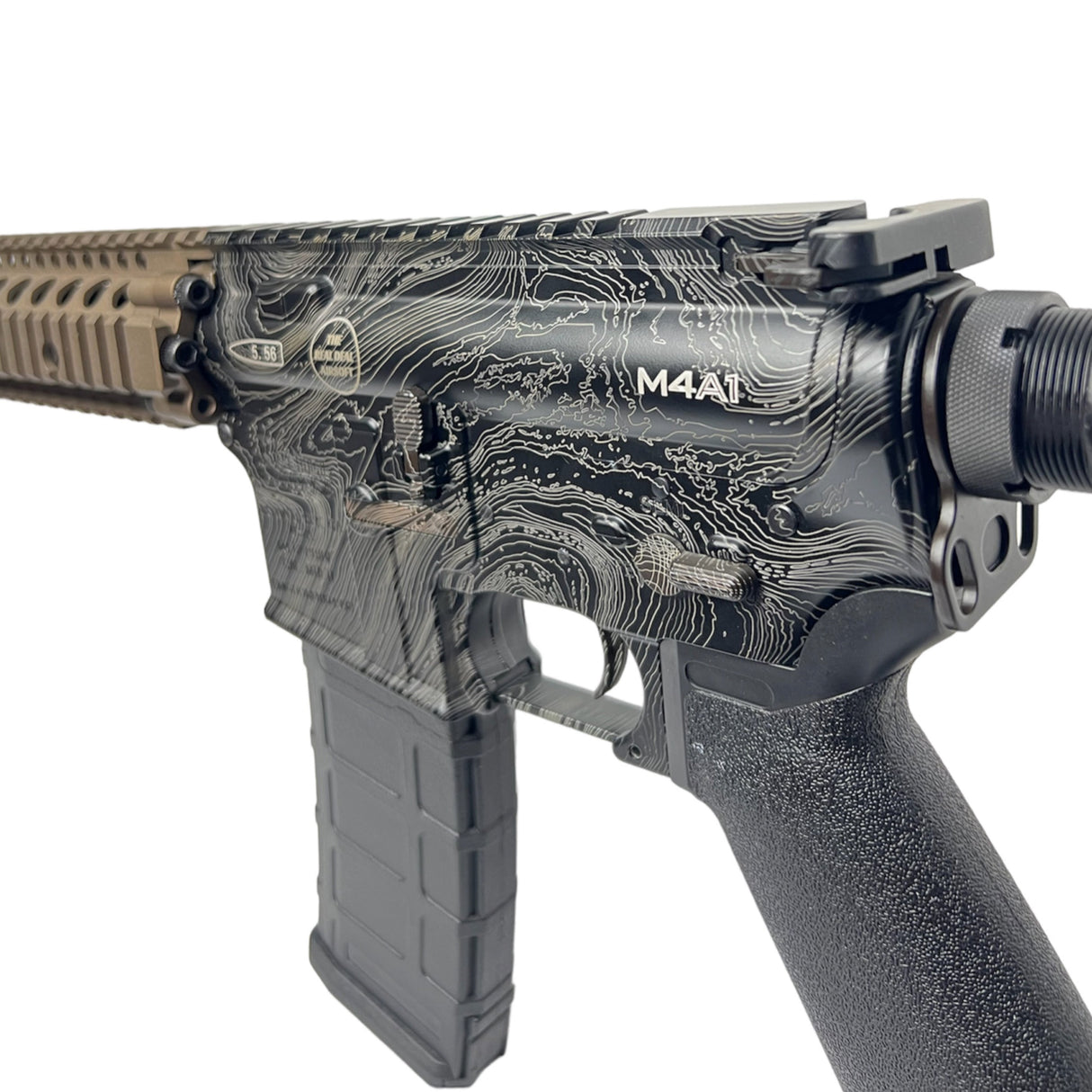 Real Deal Damascus MK18 Pre-Build AEG, 400, Golden Boi 29K, alternate view 3