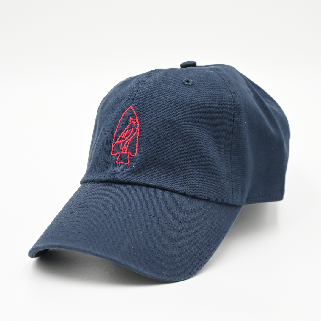 Ex Umbris Designs Arrowhead Embroidered Hat in Black - Outline, alternate view 2