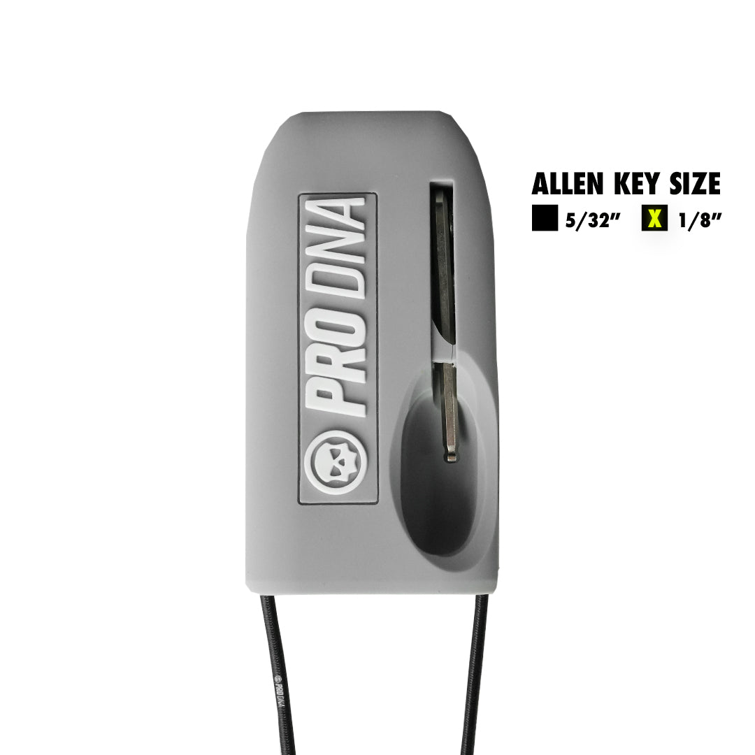 Infamous PRO DNA Set-Stop Barrel Cover in Gray with 1/8-inch tool