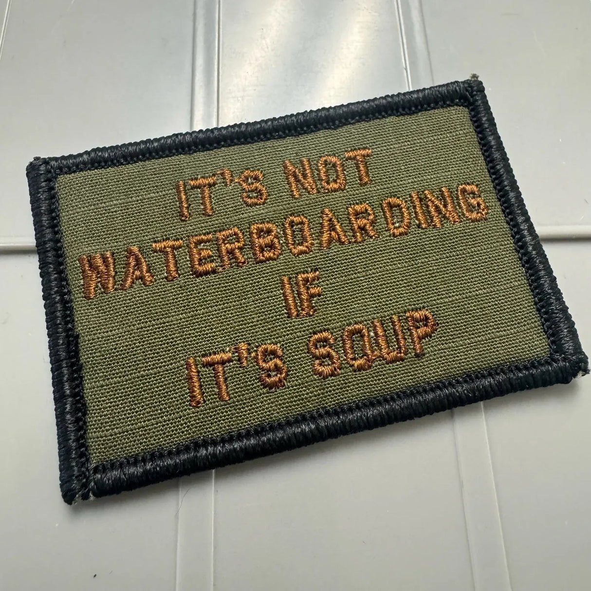 Tactical Gear Junkie Waterboarding Soup 2x3 Patch