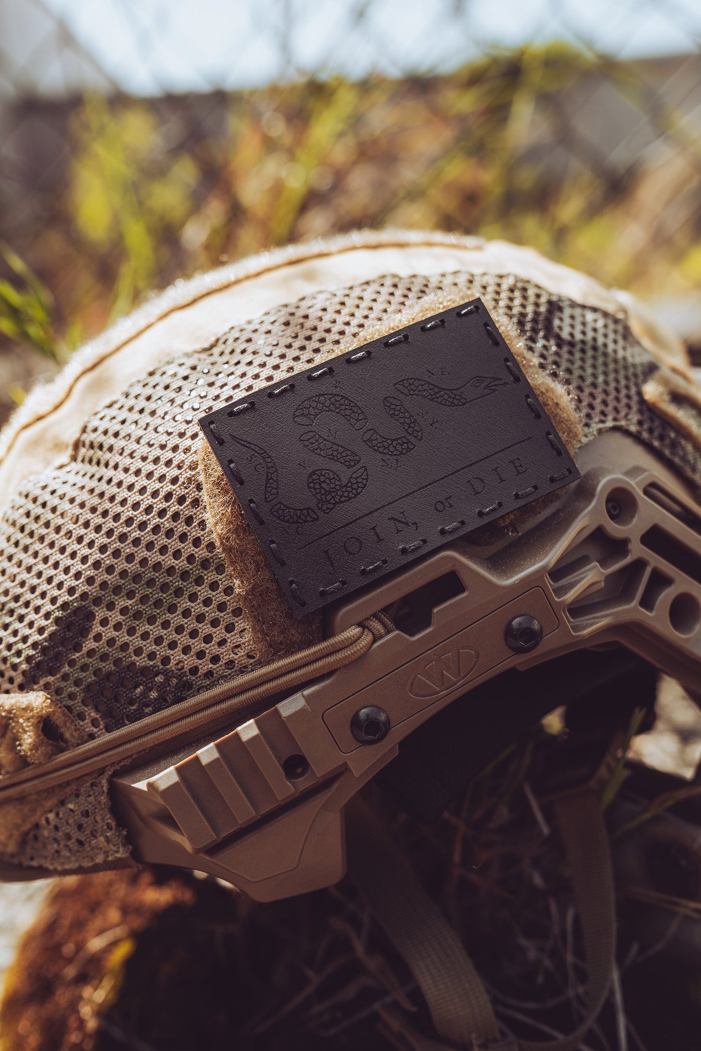 Join or Die Leather Patch - HR Tactical Innovations