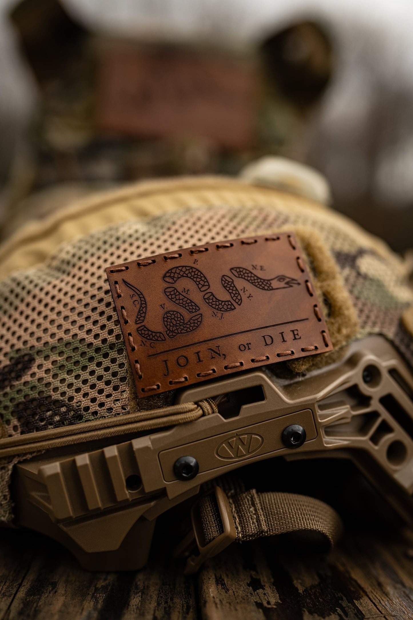 Join or Die Leather Patch - HR Tactical Innovations