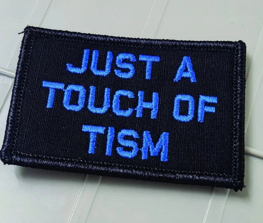 As Seen on Socials - Just A Touch of Tism - 2x3 Patch - Multiple Variants, alternate view 3