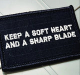 Tactical Gear Junkie Soft Heart Sharp Blade 2x3 Patch