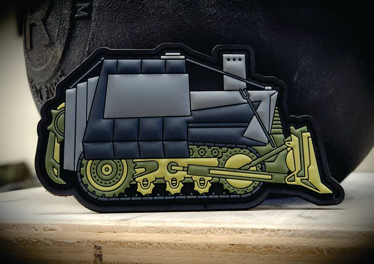 Killdozer PVC Patch - 2x4 inches, Full Color & OD Green: Unreasonable Acts by Reasonable Men, alternate view 7