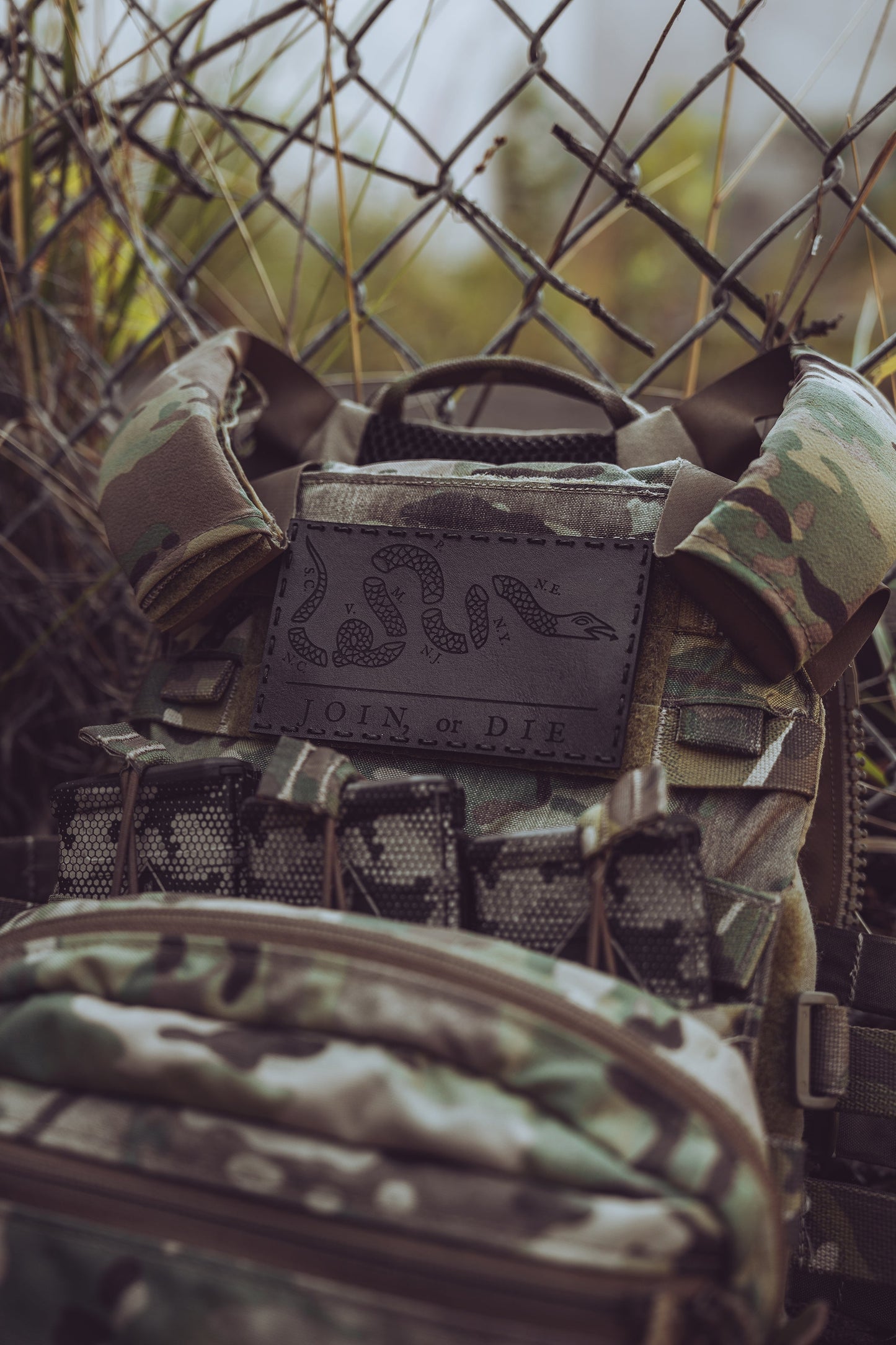 Join or Die Leather Patch - HR Tactical Innovations